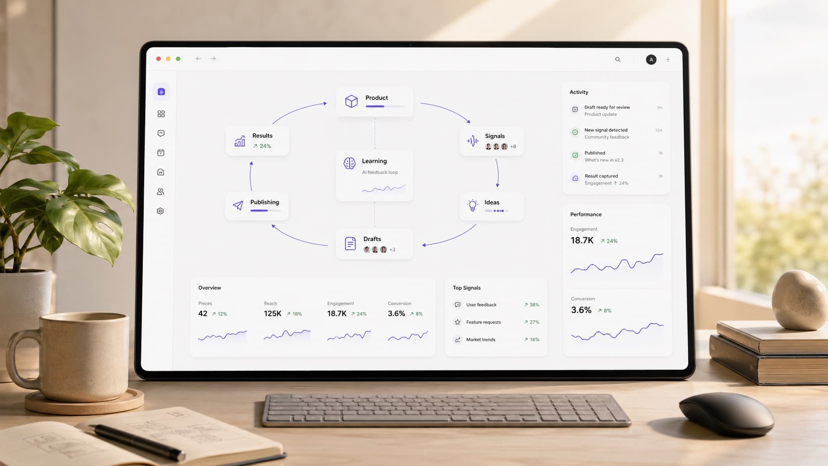 ProductVoice — hero visual
